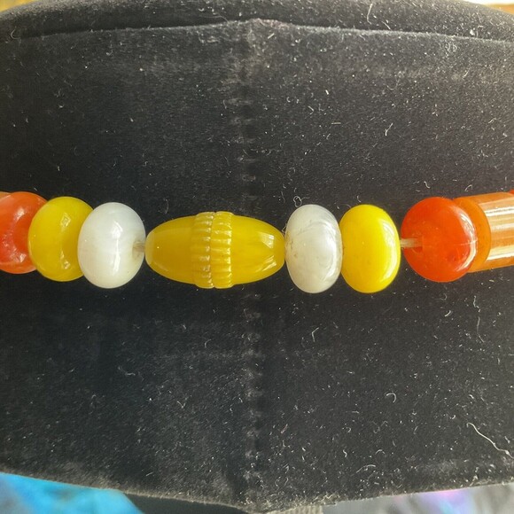 Summer Beaded Necklace & Earrings Set – 28" Multicolor Jewelry - Picture 2 of 6